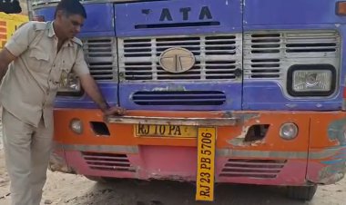 चूरू में बड़ी कार्रवाई, एक ही नंबर से चल रहीं दो बसें पकड़ीं, 11 लाख का जुर्माना