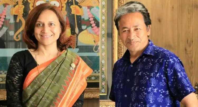 लेह हिंसा केस में बंद सोनम वांगचुक, जोधपुर जेल में मिलीं पत्नी गीतांजलि