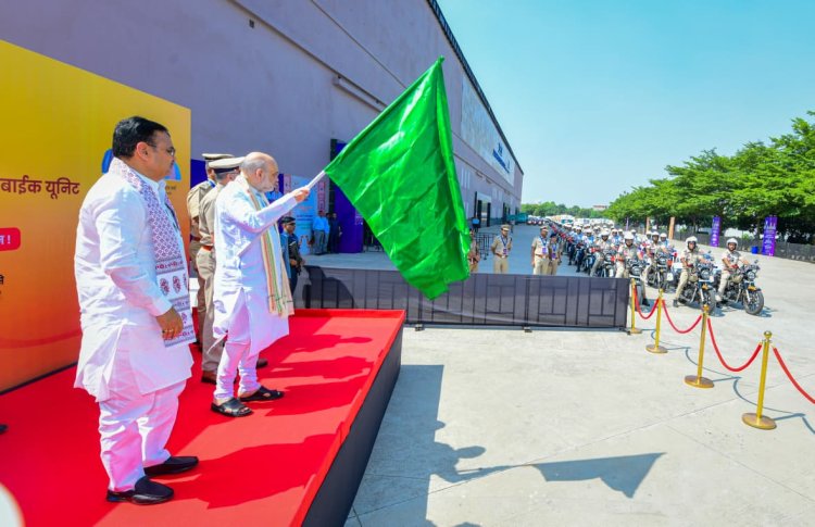 केन्द्रीय गृहमंत्री अमित शाह का जयपुर दौरा: FSL के नए वाहन और महिला सुरक्षा पेट्रोलिंग स्कूटी को दिखाई हरी झंडी