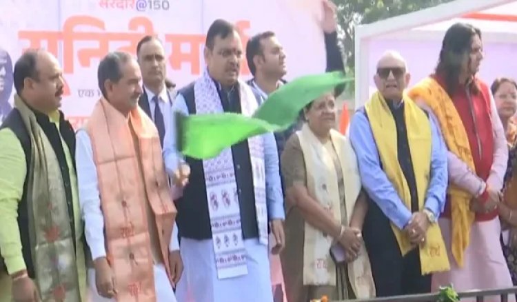 जयपुर में सरदार पटेल की स्मृति में भव्य यूनिटी मार्च का शुभारंभ, CM सहित कई नेता रहे मौजूद