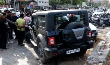 जयपुर में थार का कहर, बाइक सवार की मौत