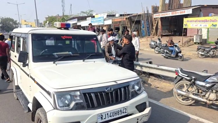 बाड़मेर में दर्दनाक सड़क हादसा: तेज रफ्तार निजी बस की टक्कर से मामा-भांजा शिकार, भांजे की मौत, मामा गंभीर घायल