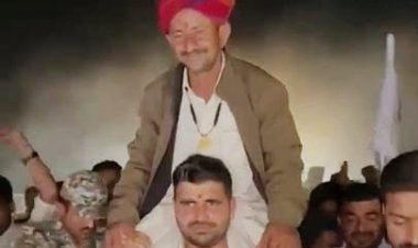 शिव विधायक रविंद्र सिंह भाटी ने जोधपुर - बालेसर ओरन बचाओ पदयात्रा में लिया भाग