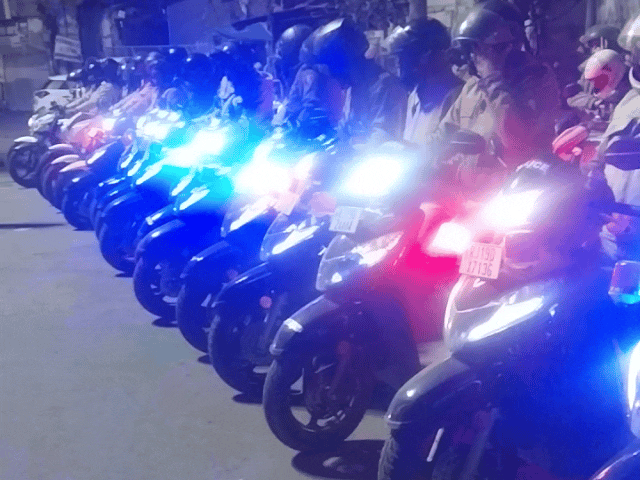 जोधपुर की तंग गलियों में पुलिस का नया प्रयोग: 70 बाइकों से रातभर गश्त, बढ़ते अपराध पर काबू की कोशिश