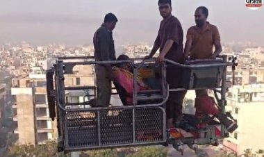 जयपुर के श्यामनगर में 10 मंजिला अपार्टमेंट में भीषण आग, 200 लोगों की जान पर बन आई