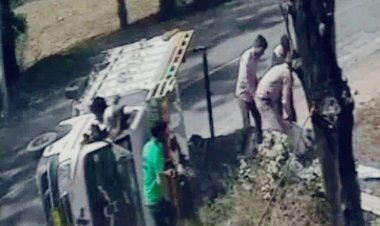 अलवर में टेंपो हादसा : घायल बच्चे की CPR देकर बचाई जान, 2 लोगों को जयपुर किया रेफर