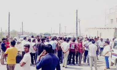 नागौर फैक्ट्री में श्रमिक की मौत से बवाल, हाईवे जाम कर उग्र प्रदर्शन