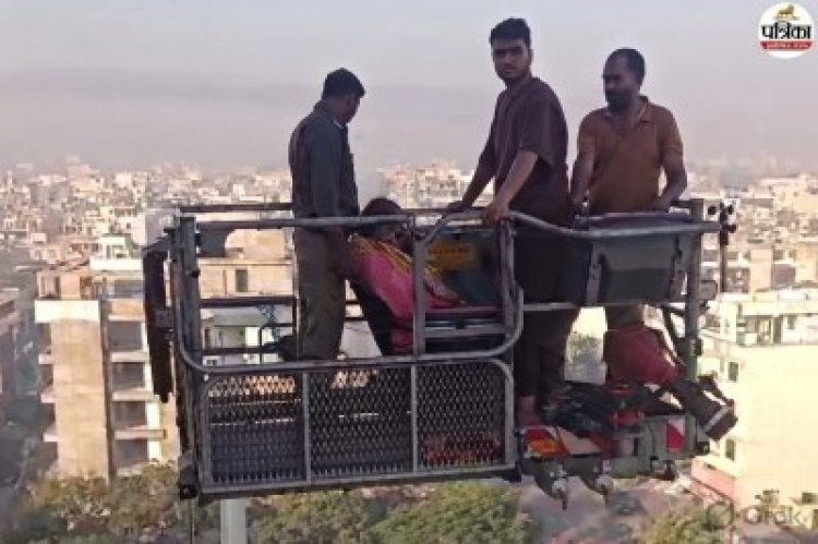 जयपुर के श्यामनगर में 10 मंजिला अपार्टमेंट में भीषण आग, 200 लोगों की जान पर बन आई