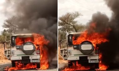 सीकर में भीषण सड़क हादसा: बोलेरो-बाइक टक्कर में दो युवकों की मौत, वाहनों में लगी आग