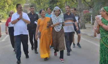 मॉर्निंग वॉक पर दिखा मुख्यमंत्री भजनलाल शर्मा का अलग अंदाज