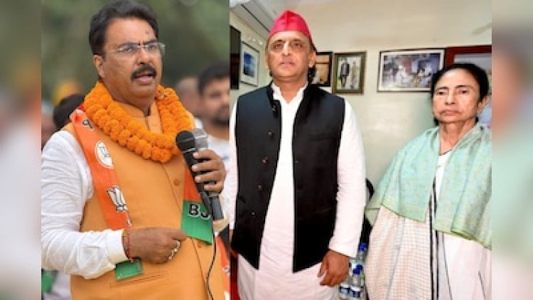 Politics News: अखिलेश यादव-ममता बनर्जी मुलाकात पर BJP का हमला, बोले- “जो जाएगा, उसका सूपड़ा साफ होगा”