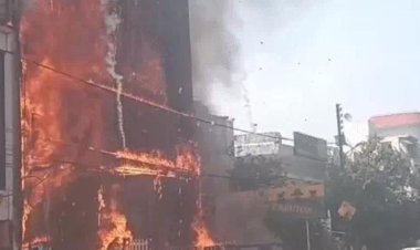 लखनऊ में भीषण अग्निकांड: कोचिंग बिल्डिंग में लगी आग, 15 लोगों की मौत, कई छात्र झुलसे