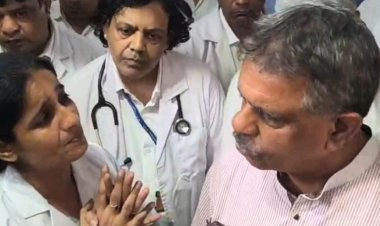 बांसवाड़ा अस्पताल में मंत्री के सामने फूट-फूटकर रो पड़ी नर्सिंग ऑफिसर, जयपुर तबादले की लगाई गुहार