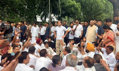 राहुल गांधी पहली बार पीएम आवास के बाहर धरने पर बैठे, प्रियंका-खड़गे समेत कई कांग्रेस नेता हिरासत में देखे वीडियो