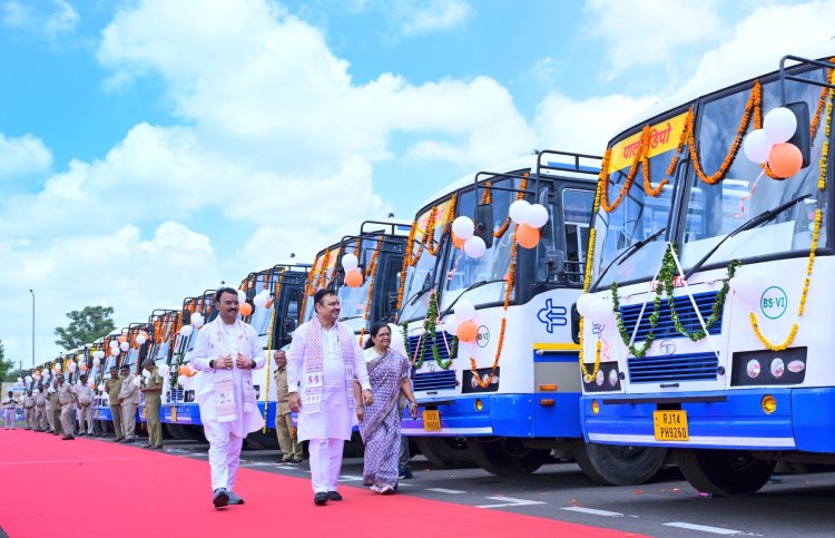 Rajasthan Roadways: 144 नई BS-6 ब्लू लाइन बसों को CM भजनलाल शर्मा ने दिखाई हरी झंडी, 23 डिपो को मिला आवंटन