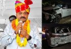 विधायक शत्रुघ्न गौतम की SUV का एक्सीडेंट, ट्रेलर की टक्कर से मची अफरा-तफरी