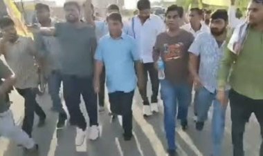 खाद संकट पर नरेश मीणा का जयपुर कूच: बारां से पैदल यात्रा शुरू, बोले- सभी किसानों को खाद मिलने तक नहीं रुकेगा आंदोलन