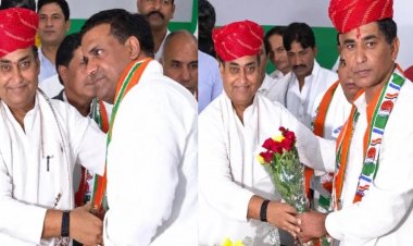 राजस्थान में पंचायत चुनाव से पहले BJP को झटका, कई नेता कांग्रेस में शामिल