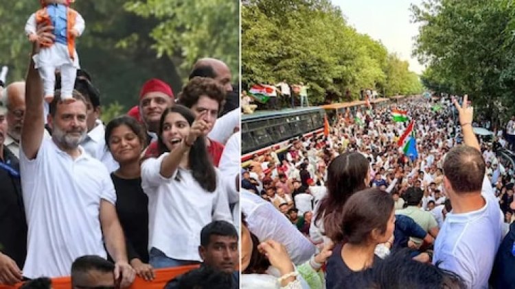 राहुल गांधी के साथ सुप्रीम कोर्ट मार्च में दिखीं जन्नत बिश्नोई, जानें कौन हैं राजस्थान की यह युवा नेता